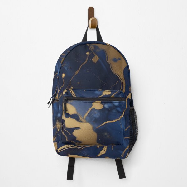 Item preview, Dark Blue Marble with Gold Flecks designed and sold by BirdsnStuff.