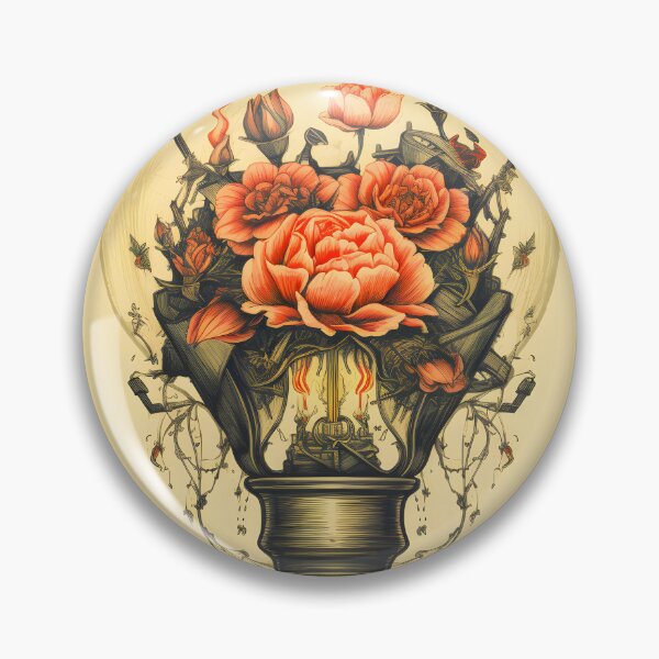 Item preview, Flowers in light bulb  designed and sold by Trendy-Artistry.