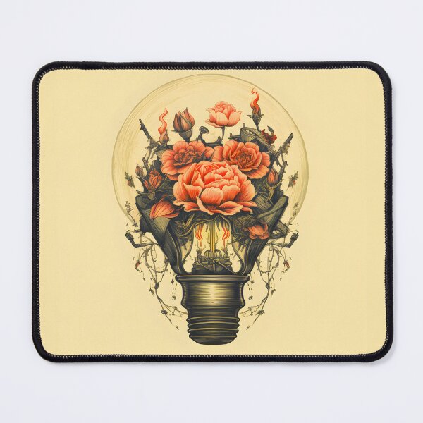 Item preview, Flowers in light bulb  designed and sold by Trendy-Artistry.