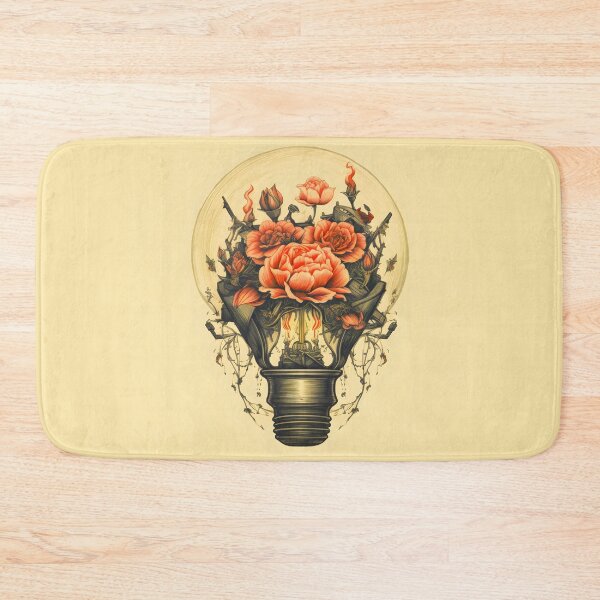 Item preview, Flowers in light bulb  designed and sold by Trendy-Artistry.