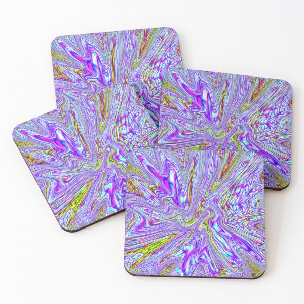 Item preview, Multicolored Fluid Paint Pour Psychedelic Pattern designed and sold by Deborah Camp.