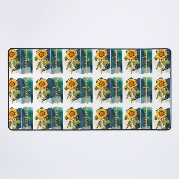 Item preview, A beautiful design with a vintage Sunflower and intricate text.  Background with watercolor art designed and sold by Vindbult.