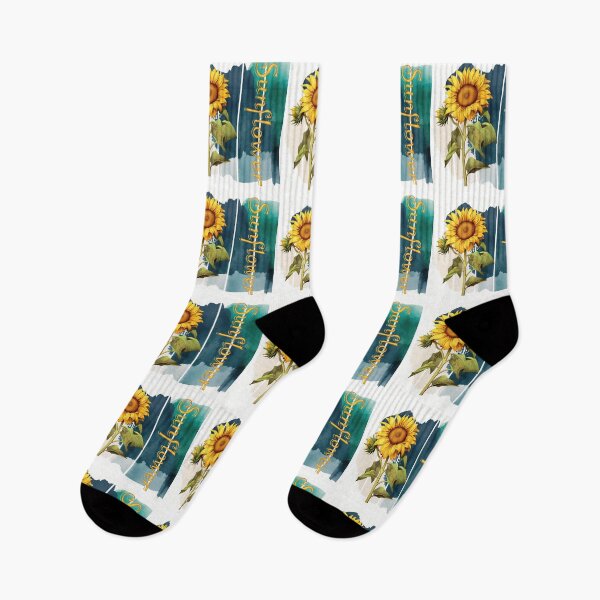 Item preview, A beautiful design with a vintage Sunflower and intricate text.  Background with watercolor art designed and sold by Vindbult.