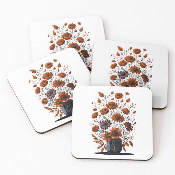 Item preview, Flowers in mason jar, nature art designed and sold by Top-Bot.