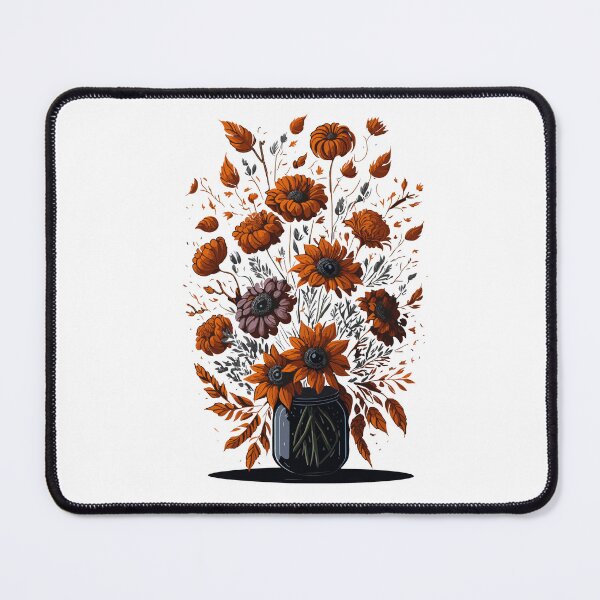 Item preview, Flowers in mason jar, nature art designed and sold by Top-Bot.