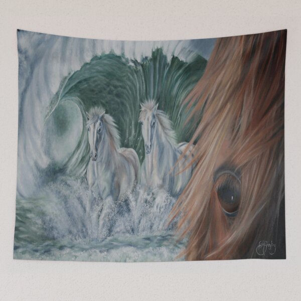 Item preview, HORSES IN SURF Pop Art designed and sold by Bruce ALMIGHTY Baker.