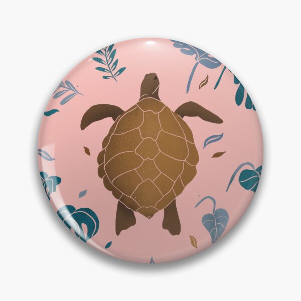 Item preview, Sea Turtle Tropical Modern Teal and Pink designed and sold by leahcreates.