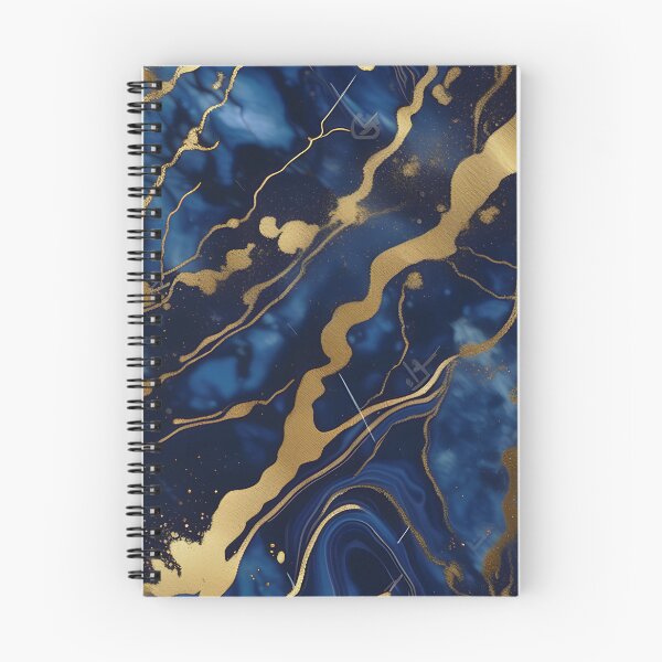Item preview, Dark Blue Marble with Gold Flecks designed and sold by BirdsnStuff.