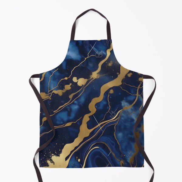 Item preview, Dark Blue Marble with Gold Flecks designed and sold by BirdsnStuff.
