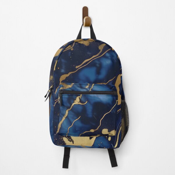 Item preview, Dark Blue Marble with Gold Flecks designed and sold by BirdsnStuff.