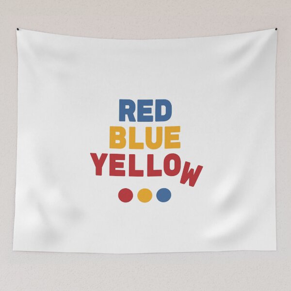 Item preview, red blue yellow Funny Colour Confusion in your eye designed and sold by TNwandesignart.