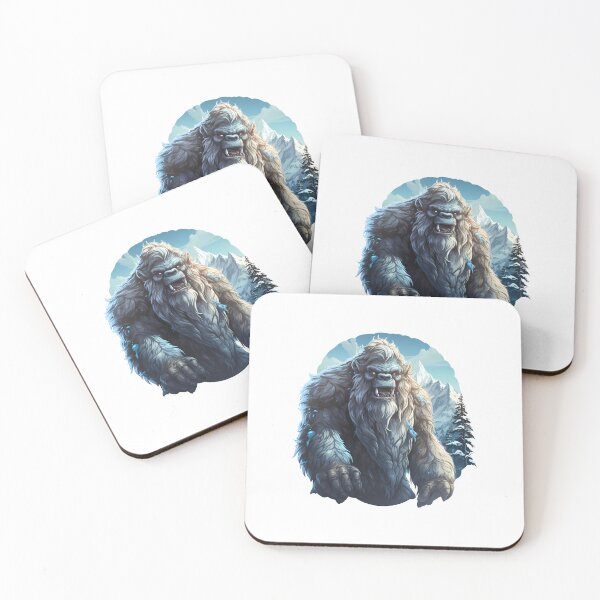 Item preview, Mystical Yeti: Guardian of the Frozen Peaks designed and sold by hamishby.