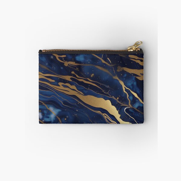 Item preview, Dark Blue Marble with Gold Flecks designed and sold by BirdsnStuff.
