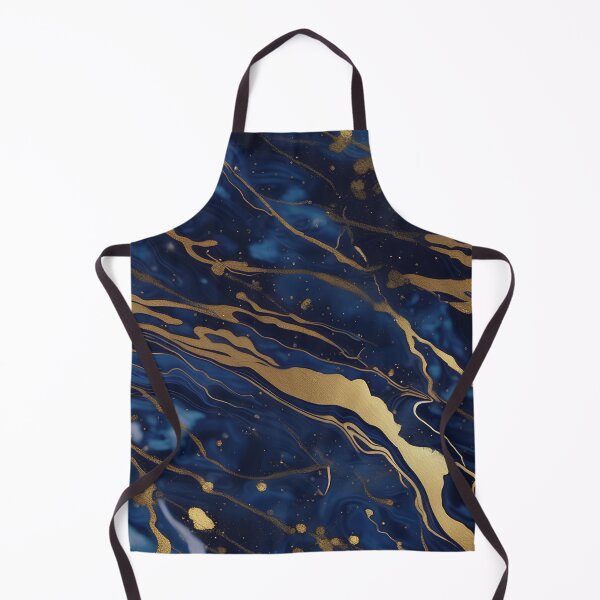 Item preview, Dark Blue Marble with Gold Flecks designed and sold by BirdsnStuff.