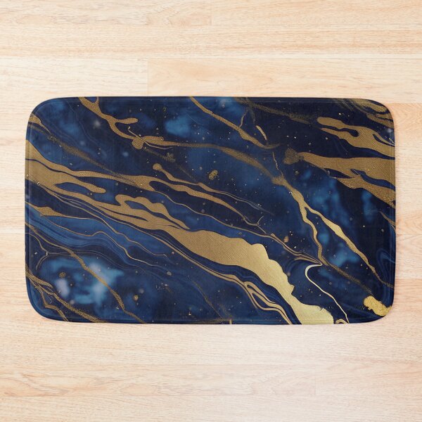 Item preview, Dark Blue Marble with Gold Flecks designed and sold by BirdsnStuff.