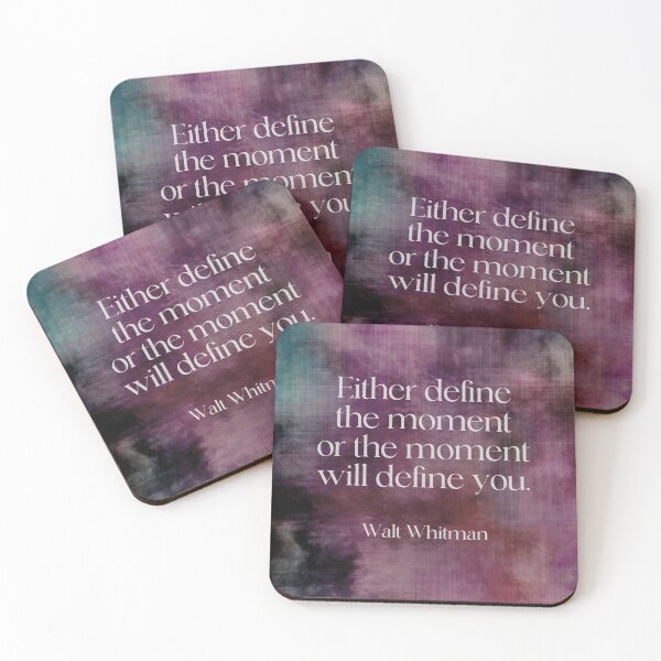 Item preview, Walt Whitman Literary Quote Define The Moment designed and sold by art64.