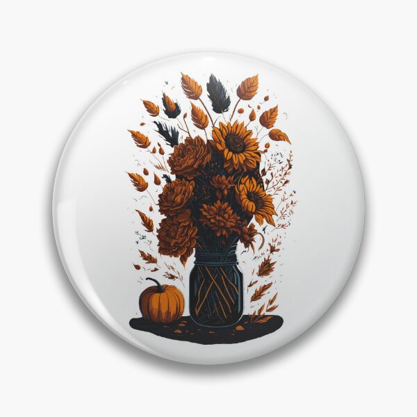 Item preview, Flowers in mason jar, nature art designed and sold by Top-Bot.