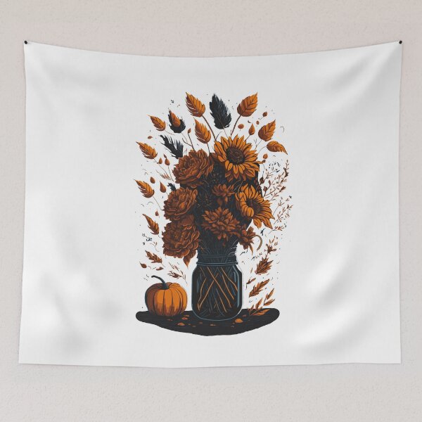 Item preview, Flowers in mason jar, nature art designed and sold by Top-Bot.
