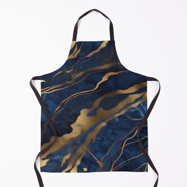 Item preview, Dark Blue Marble with Gold Flecks designed and sold by BirdsnStuff.