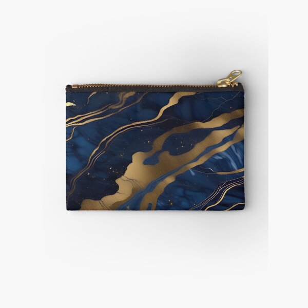 Item preview, Dark Blue Marble with Gold Flecks designed and sold by BirdsnStuff.