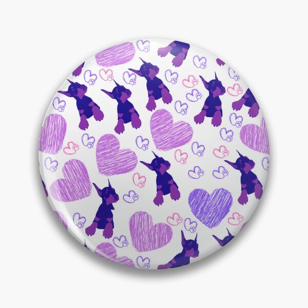 Item preview, Doberman Puppy Pattern With Hearts And Paws designed and sold by Wolfheartart.