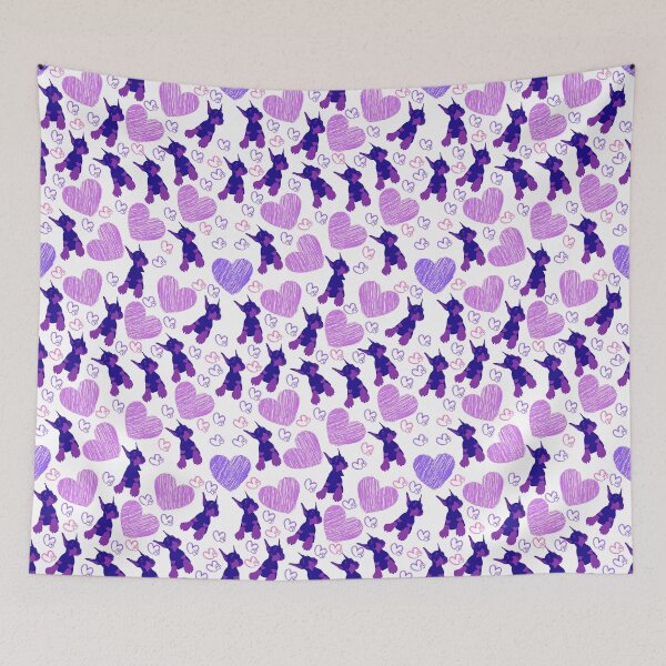 Item preview, Doberman Puppy Pattern With Hearts And Paws designed and sold by Wolfheartart.