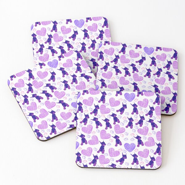 Item preview, Doberman Puppy Pattern With Hearts And Paws designed and sold by Wolfheartart.