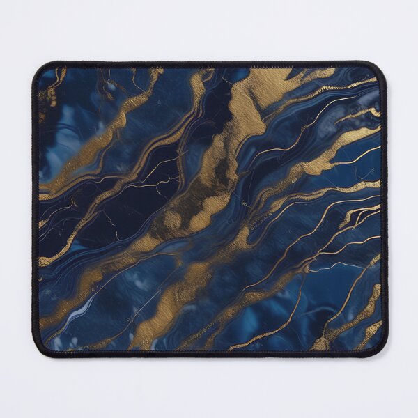 Item preview, Dark Blue Marble with Gold Flecks designed and sold by BirdsnStuff.