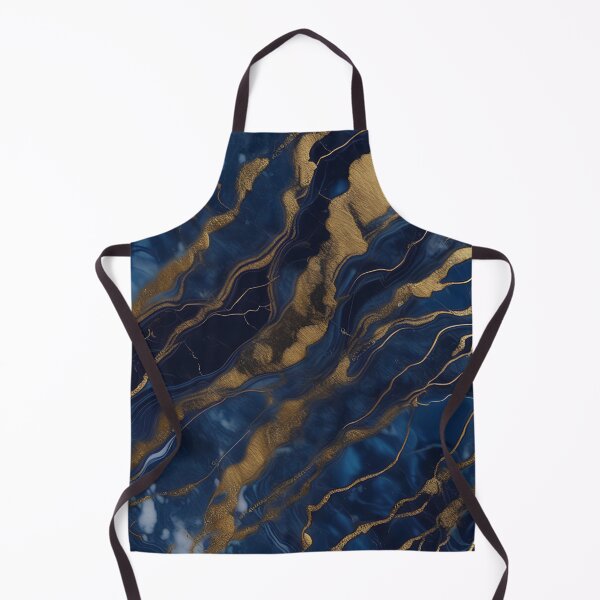 Item preview, Dark Blue Marble with Gold Flecks designed and sold by BirdsnStuff.