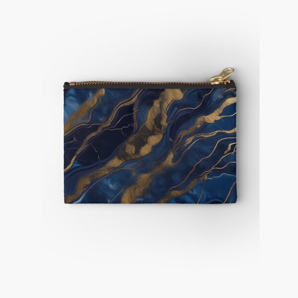 Item preview, Dark Blue Marble with Gold Flecks designed and sold by BirdsnStuff.