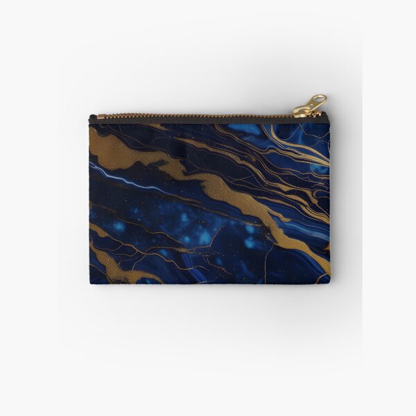 Item preview, Dark Blue Marble with Gold Flecks designed and sold by BirdsnStuff.