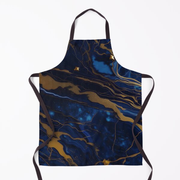 Item preview, Dark Blue Marble with Gold Flecks designed and sold by BirdsnStuff.