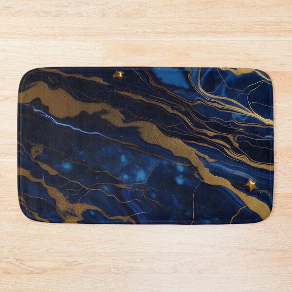 Item preview, Dark Blue Marble with Gold Flecks designed and sold by BirdsnStuff.