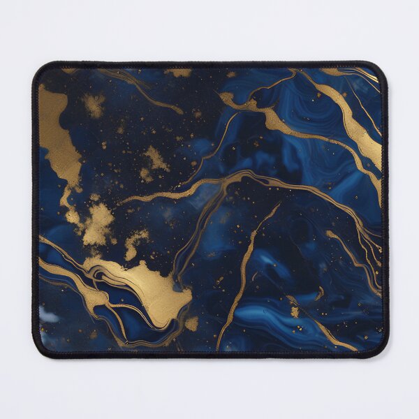 Item preview, Dark Blue Marble with Gold Flecks designed and sold by BirdsnStuff.