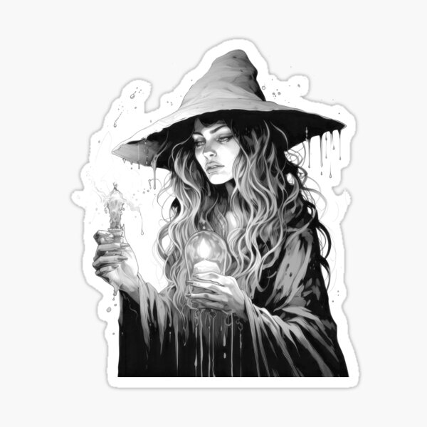 Dark Witch Gothic Witchcraft Wiccan Magic Sticker Set - 10 Stickers –  Wanderingthruwonderland