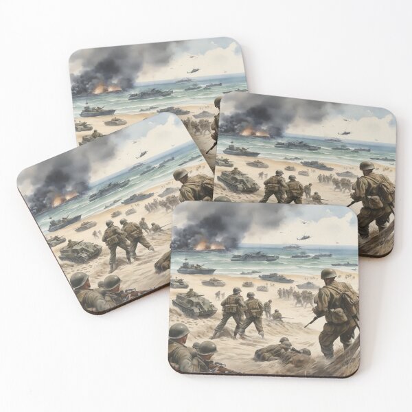 Item preview, D-Day invasion and Storming of Normandy designed and sold by ArtbyAdrian.