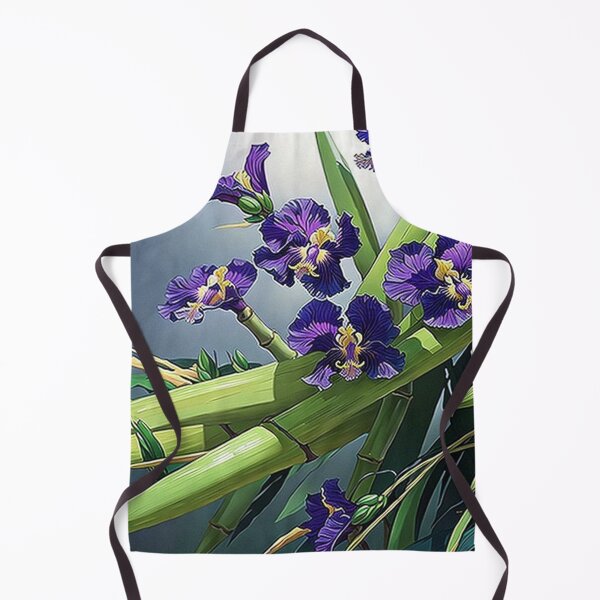 Item preview, Bamboo with Purple Irises designed and sold by George Hutton Hunter.