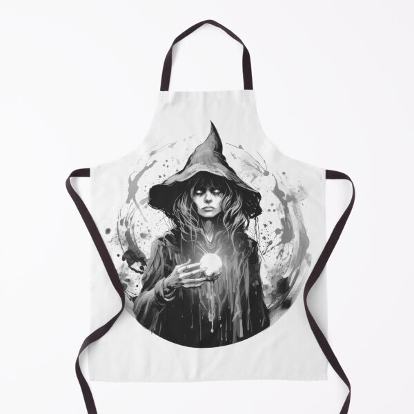 Item preview, Witch with Glowing Ball Dark Gothic Halloween Fantasy Witch Hat Magic Dark Magic Witchy designed and sold by Tomioka-Art.