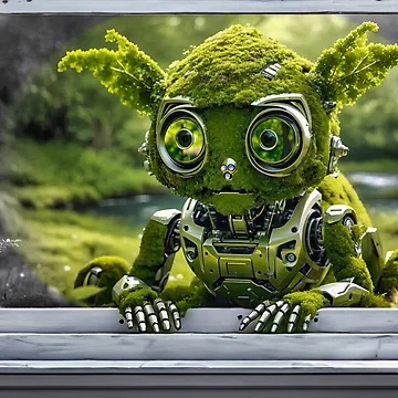 Artwork thumbnail, Mossy Robby - Robot by Glenburn Graphics