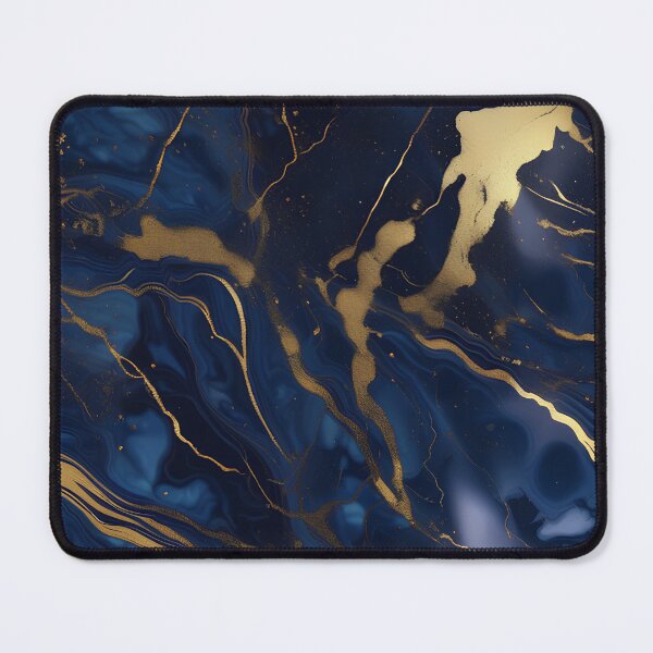 Item preview, Dark Blue Marble with Gold Flecks designed and sold by BirdsnStuff.