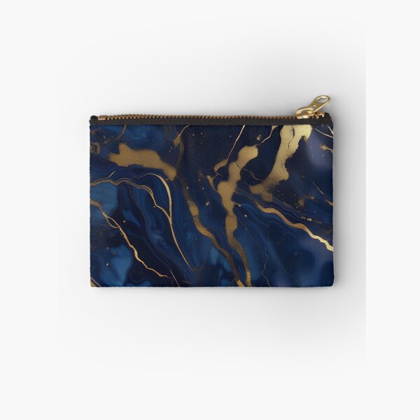 Item preview, Dark Blue Marble with Gold Flecks designed and sold by BirdsnStuff.