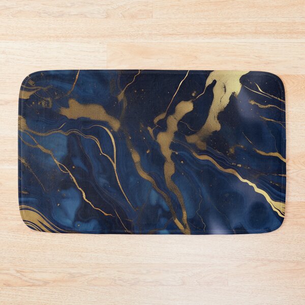 Item preview, Dark Blue Marble with Gold Flecks designed and sold by BirdsnStuff.