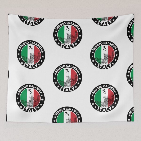 Item preview, Reggio Calabria City Skyline, Italian Flag designed and sold by Travelers Verse.