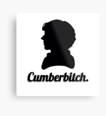 Cumberbitch silhouette design Metal Print