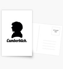 Cumberbitch silhouette design Postcards
