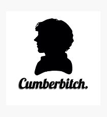 Cumberbitch silhouette design Photographic Print