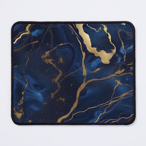 Item preview, Dark Blue Marble with Gold Flecks designed and sold by BirdsnStuff.