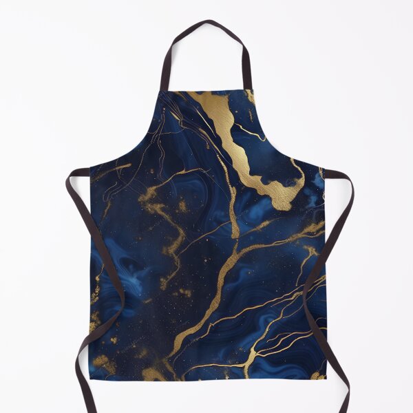 Item preview, Dark Blue Marble with Gold Flecks designed and sold by BirdsnStuff.