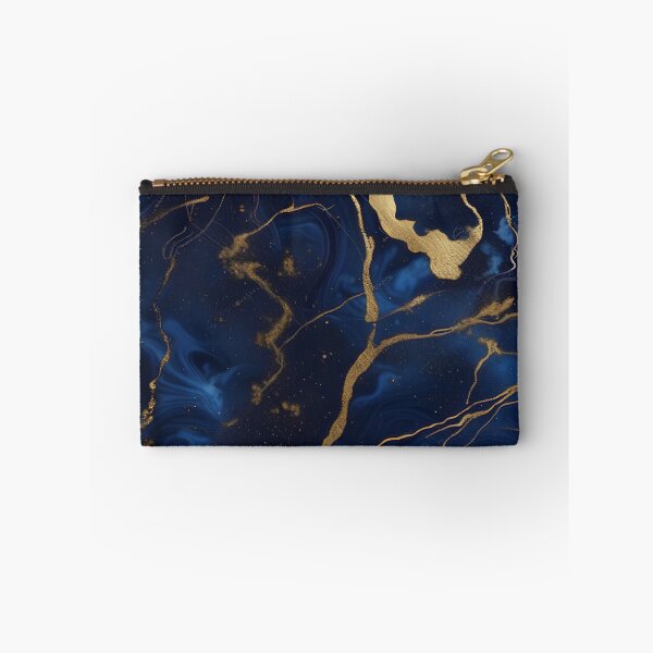 Item preview, Dark Blue Marble with Gold Flecks designed and sold by BirdsnStuff.