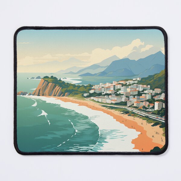 Item preview, A Pop Art Travel Print of Florianópolis - Santa Catarina - Brazil designed and sold by StudioRedKoala.